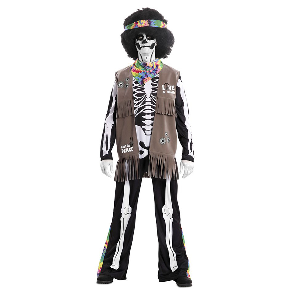 Disfraz Esqueleto Hippie Adulto