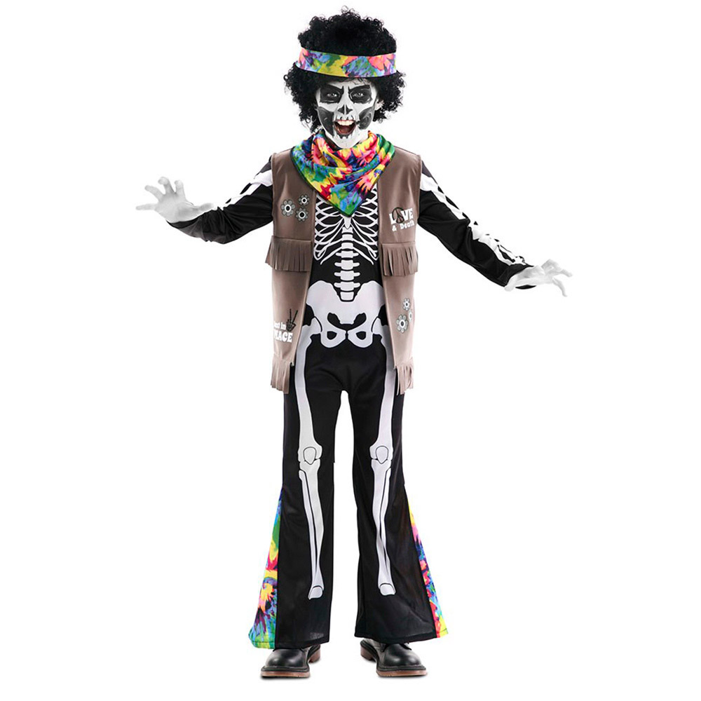 Disfraz Esqueleto Hippie Infantil