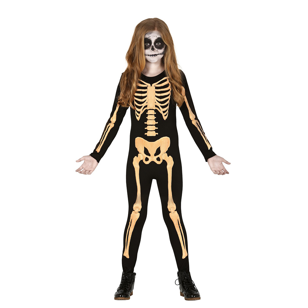 Disfraz Esqueleto Naranja Infantil