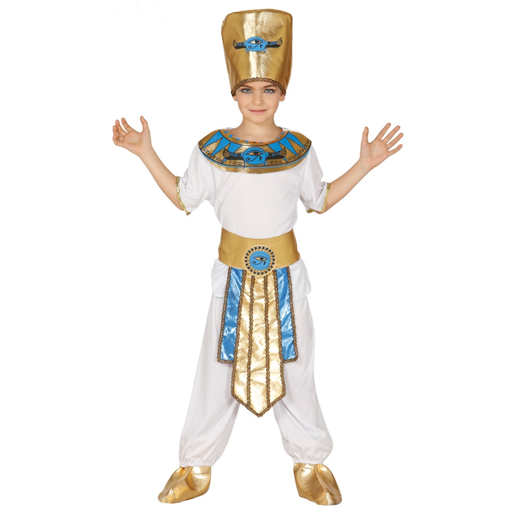 Persona enaguas aspecto Disfraz Faraón Infantil - Comprar Online {Miles de Fiestas}