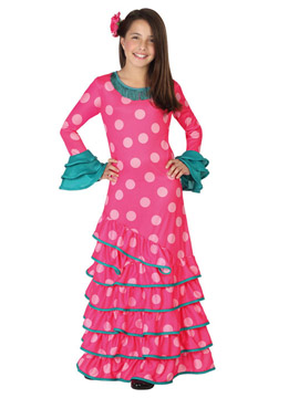 Disfraz Flamenca Rosa Infantil