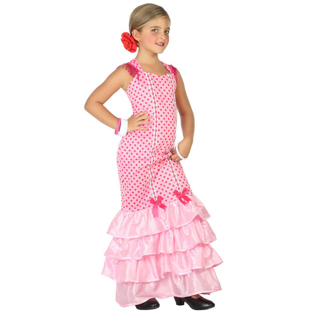 ▷ Disfraz Flamenca Rosa Niña Infantil - ⭐️ Miles de Fiestas ⭐️