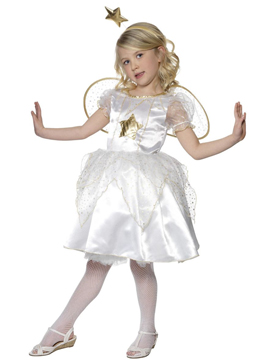 Disfraz Hada Blanca con Diadema Infantil