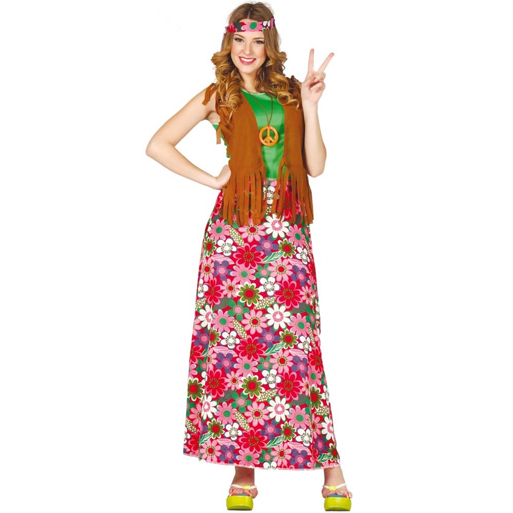 Disfraz Happy Hippie Mujer