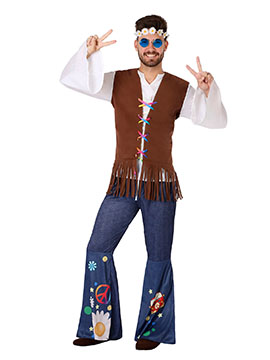 Disfraz Hombre Hippie Peace Adulto