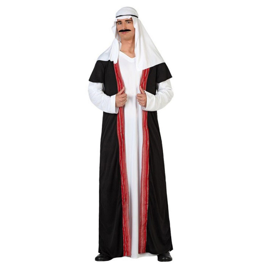 Disfraz de jeque árabe talla l negro