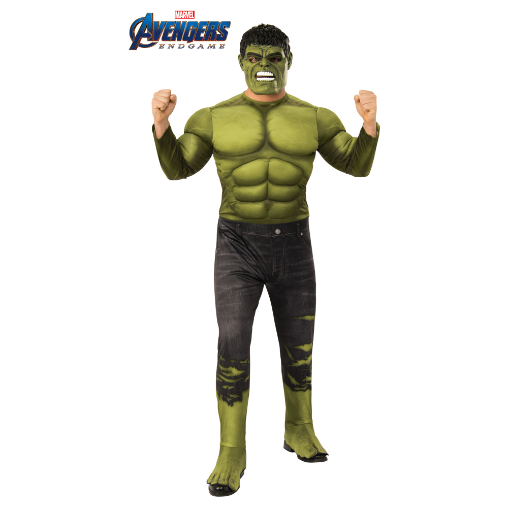 cascada con las manos en la masa Planta de semillero Disfraz Hulk Endgame Deluxe Adulto 】- ⭐Miles de Fiestas⭐ - 24 H ✓