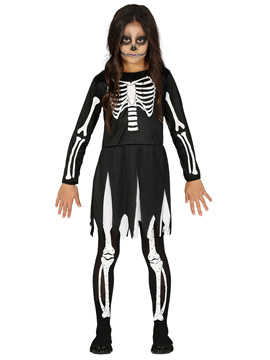 Disfraz Niña Esqueleto Infantil