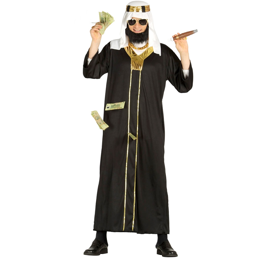 Extraordinario Fuerza Forzado Disfraz Jeque Árabe Adulto - Comprar Online {Miles de Fiestas}