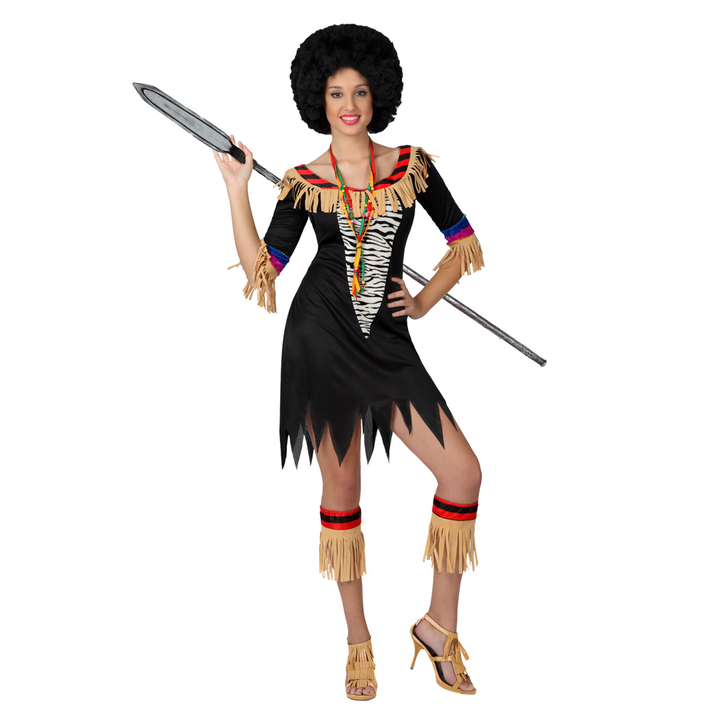 réplica pompa El actual Disfraz Mujer Zulu Adulto 】- ⭐Miles de Fiestas⭐ - 24 H