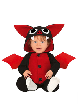 Disfraz Murciélago Rojo y Negro Bebé