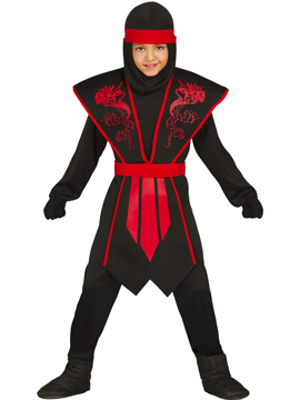 Disfraz Ninja Dragón Rojo Infantil