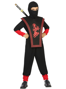 Disfraz Ninja Infantil Rojo Negro