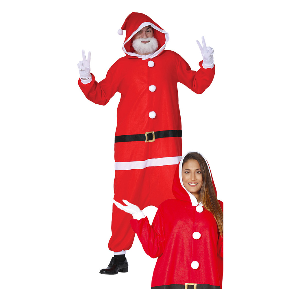 Disfraz Papá Noel con Capucha Adulto
