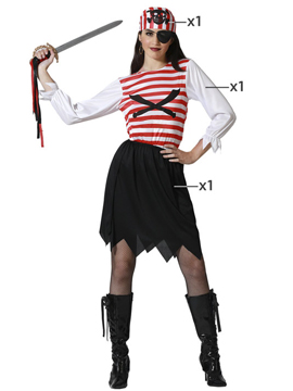 Disfraz Pirata Bucanera Mujer