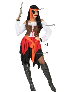 Disfraz Pirata Corsaria Mujer