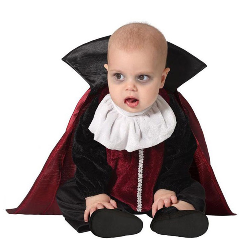 Disfraz Vampiro Negro y Rojo Bebé