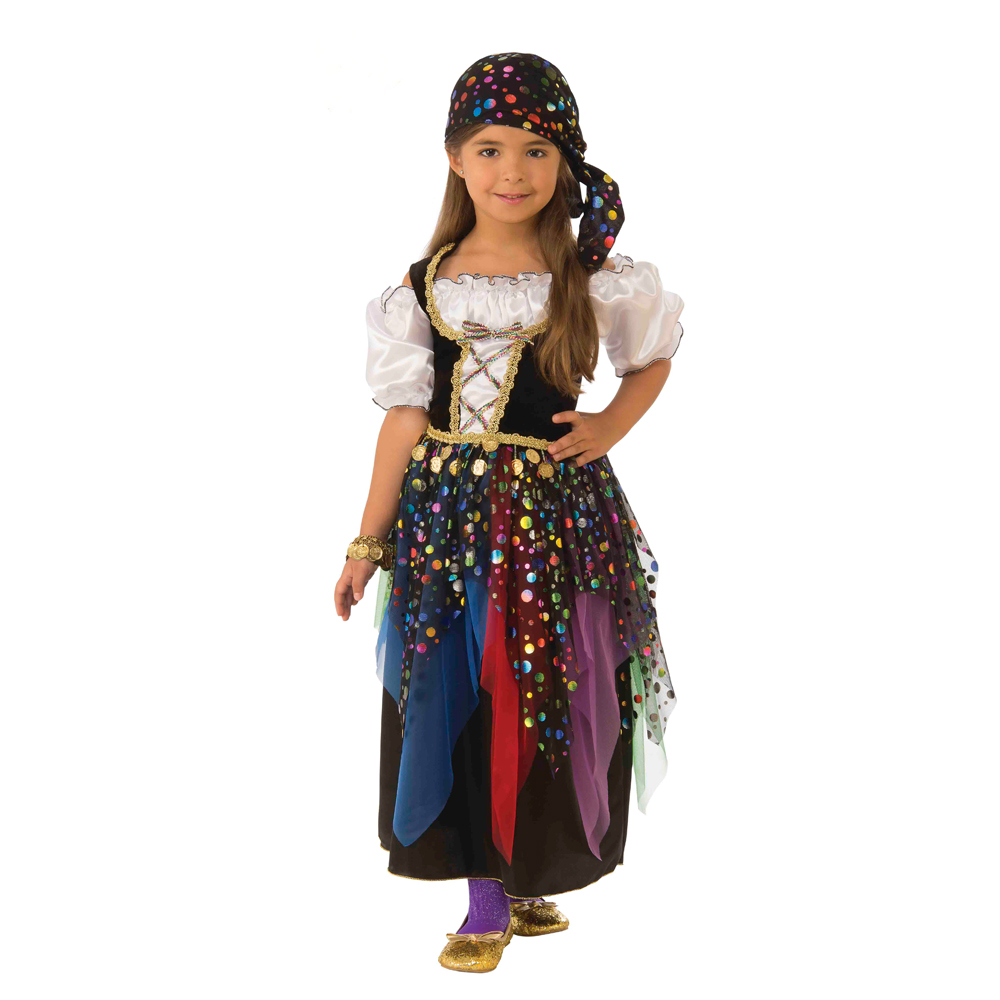 chiber Disfraces Disfraz de Niña Zíngara (7 años) : : Juguetes y  juegos