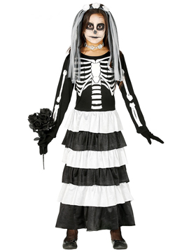Disfraz Novia Esqueleto Infantil