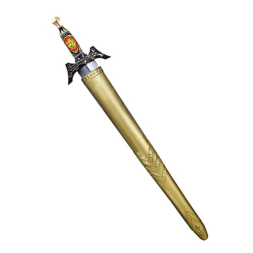 Espada Medieval con Funda Dorada