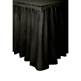 Falda de Plástico para Mesa Negra