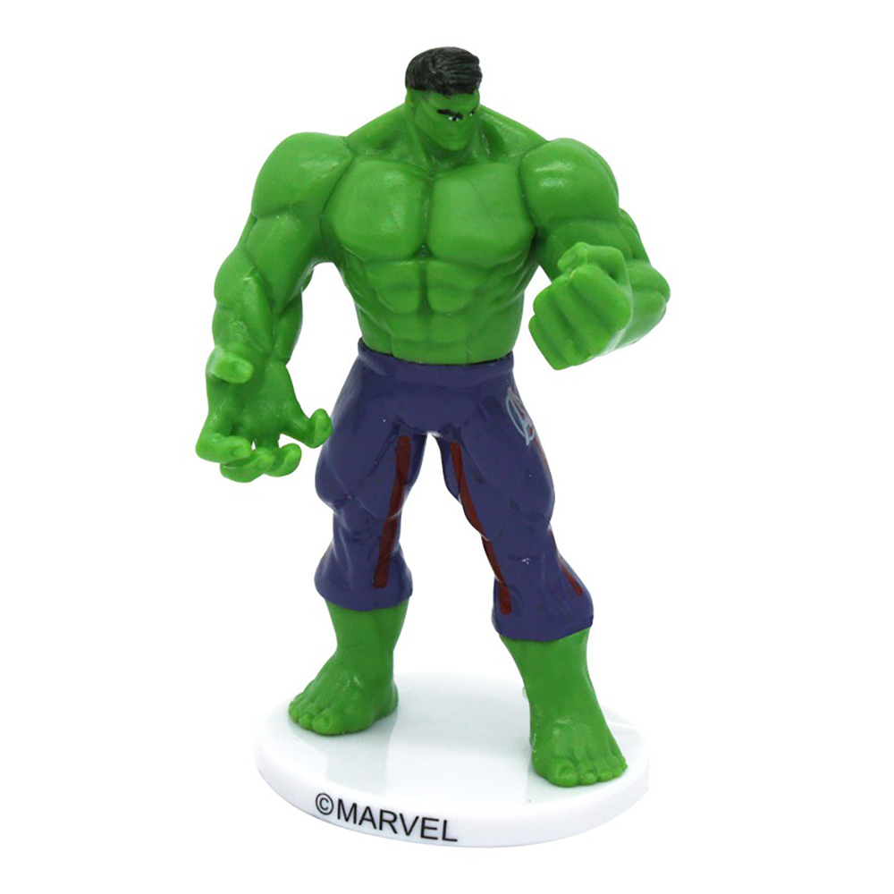 Figura de PVC para tarta de Hulk de Los Vengadores de 9 cm