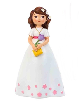 Figura Niña Comunión con Libro 17 cm