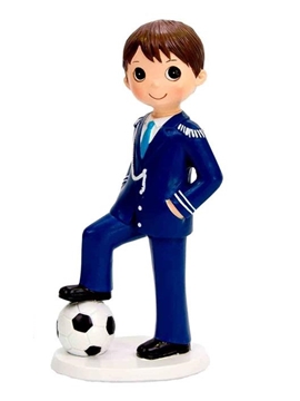Figura Niño Comunión Fútbol 17 cm