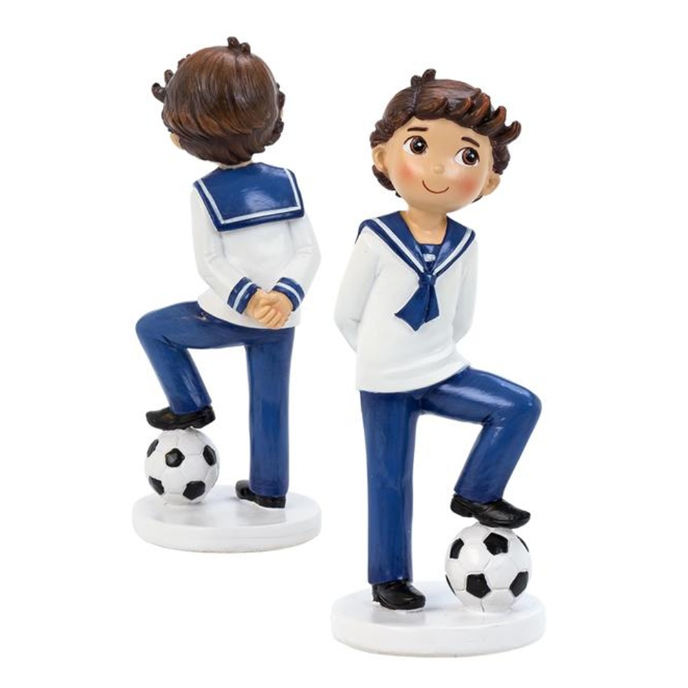 Figura Niño Comunión Fútbol 17 cm