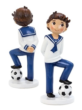 Figura Niño Comunión Fútbol 17 cm