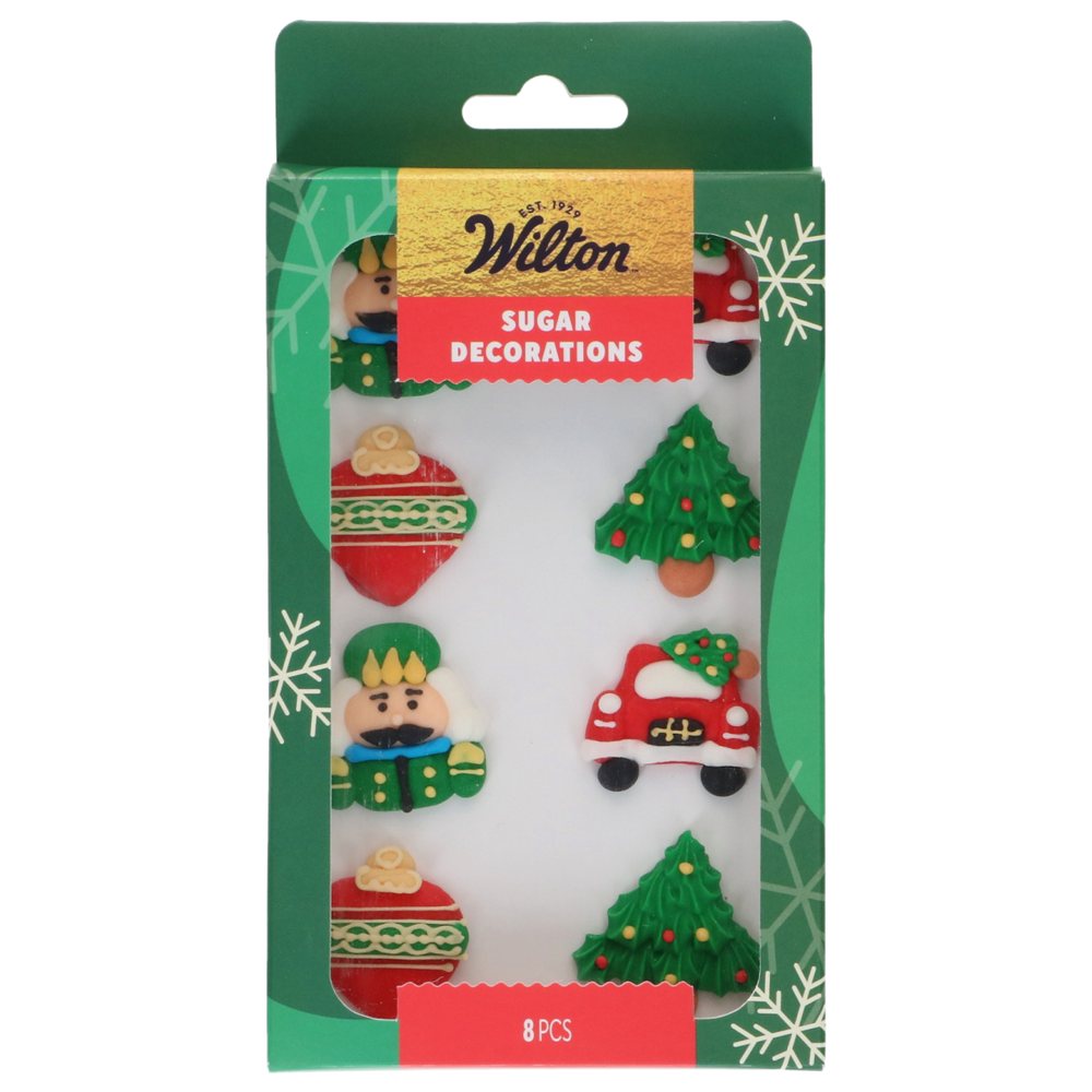 Juego de 8 figuritas de azúcar Navidad - Wilton