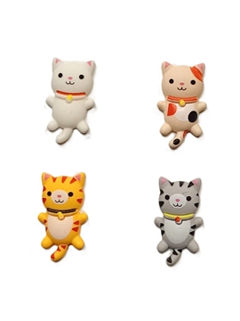 Figuritas Roscón de Reyes Gatos 4 unidades