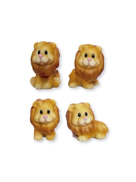 Figuritas Roscón de Reyes Leones 4 ud