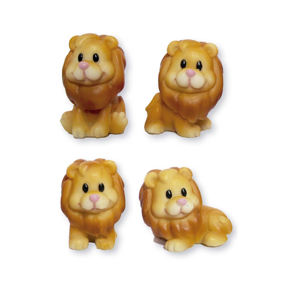 Figuritas Roscón de Reyes Leones 4 ud