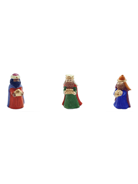 Figuras Roscón Reyes Magos Túnica 3 ud