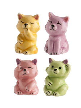 Figuritas Roscón de Reyes Gatitos 3D