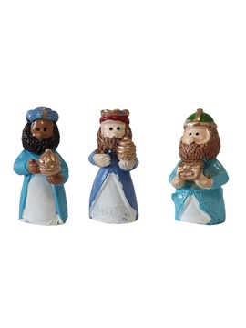 Figuritas Roscón de Reyes Melchor, Gaspar y Baltasar Luxe