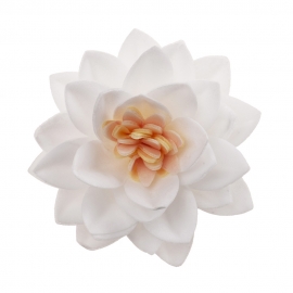 Flor de Loto Oblea Blanca 7 cm 15 ud