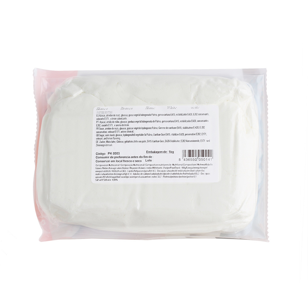 Fondant PastKolor Blanco 1Kg - Miles de Fiestas