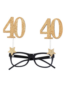 Gafas 40 Cumpleaños Dorado
