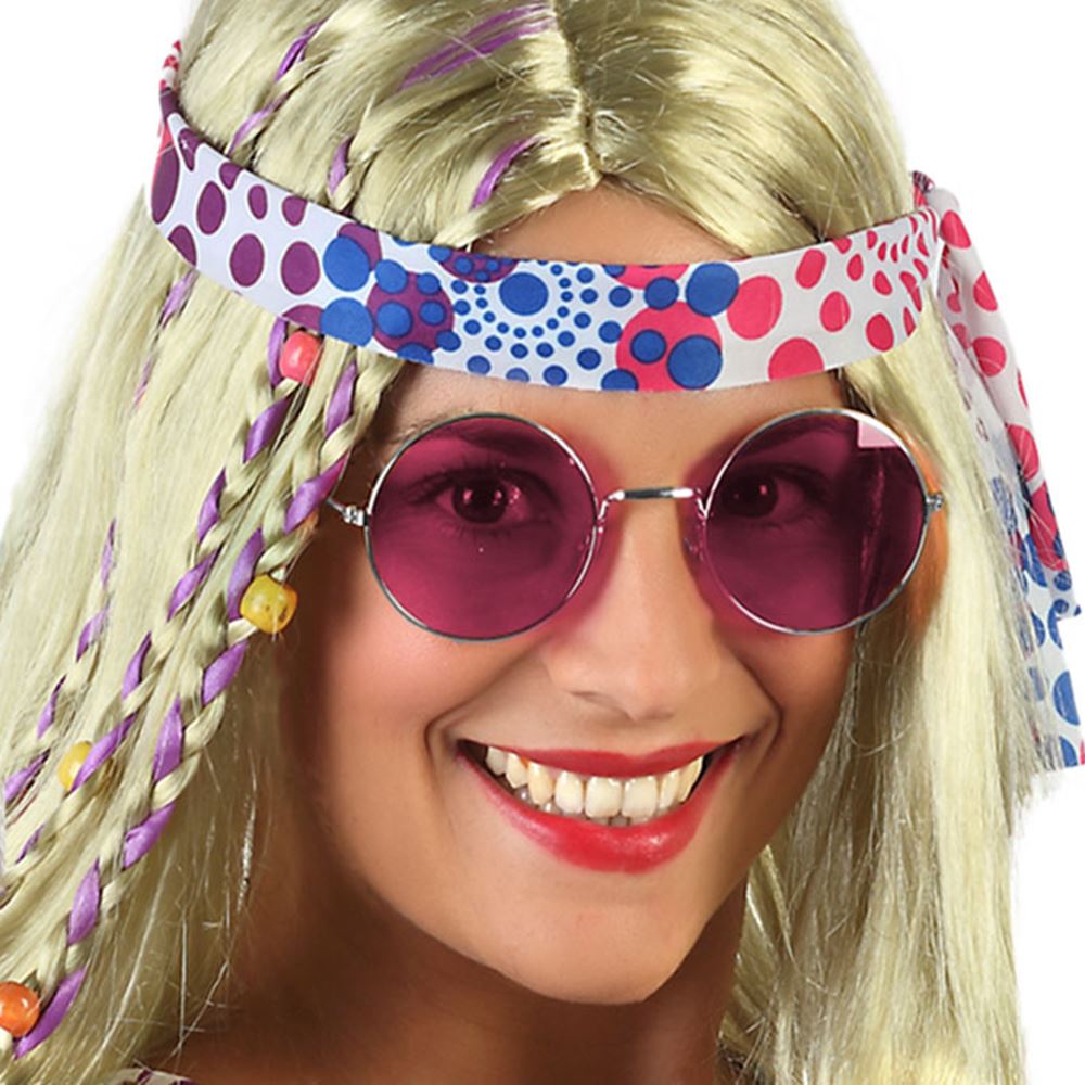 ▷ Gafas Hippie Rosa ⭐️ Miles de Fiestas ⭐️