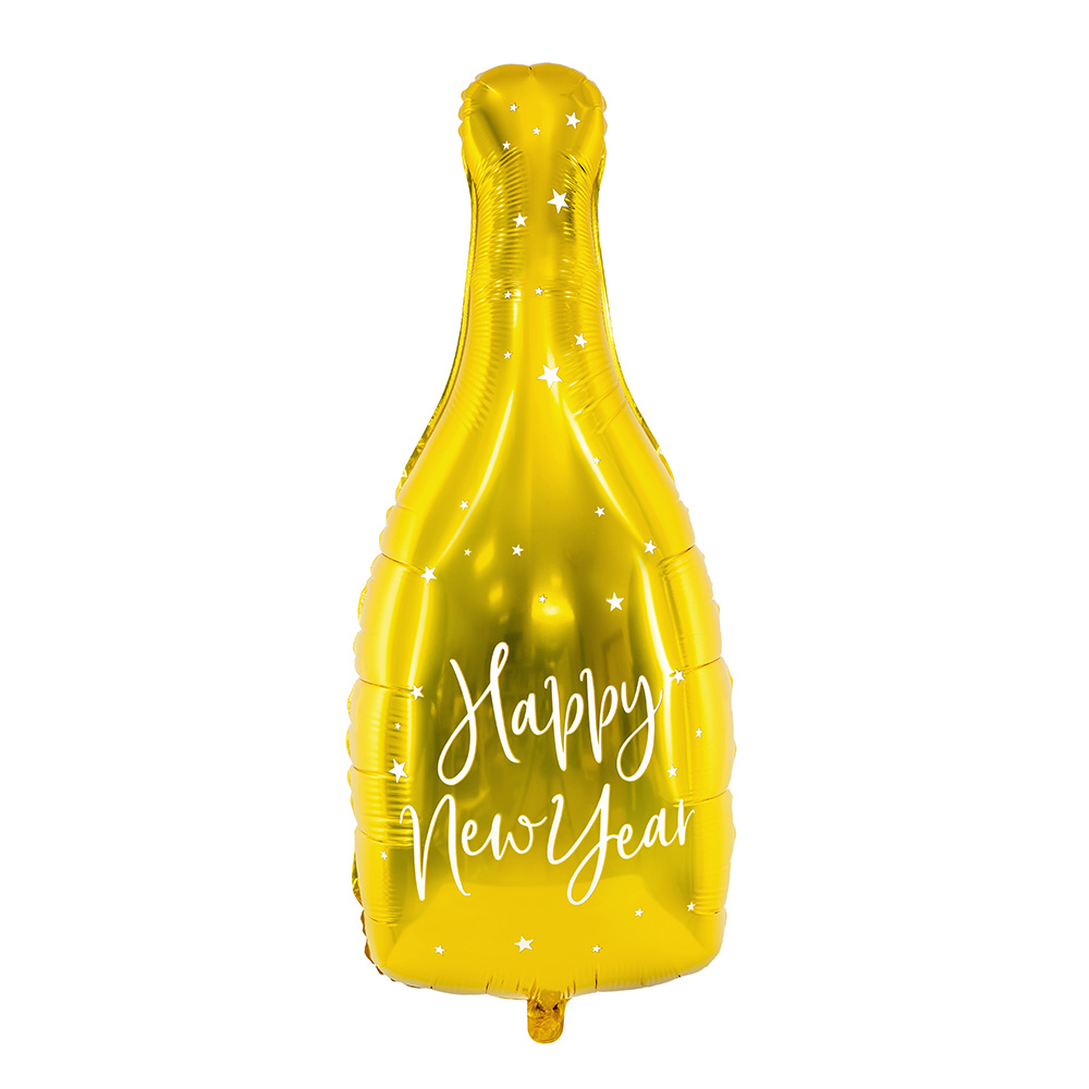 Globo Botella Happy New Year Dorado 82 cm