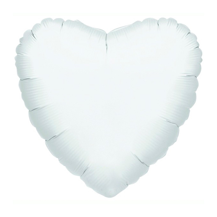 Globo Corazón Gigante Blanco 78 cm