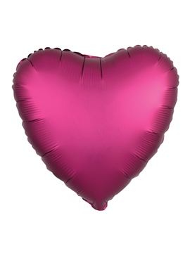 Globo de Foil Corazón Burdeos 43 cm