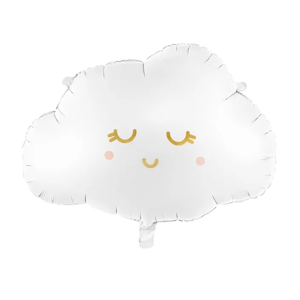 Globo de foil con forma de nube con cara de 43 cm de alto