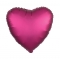 Globo de Foil Corazón Burdeos 43 cm