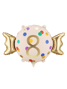 Globo de foil Redondo Número 8
