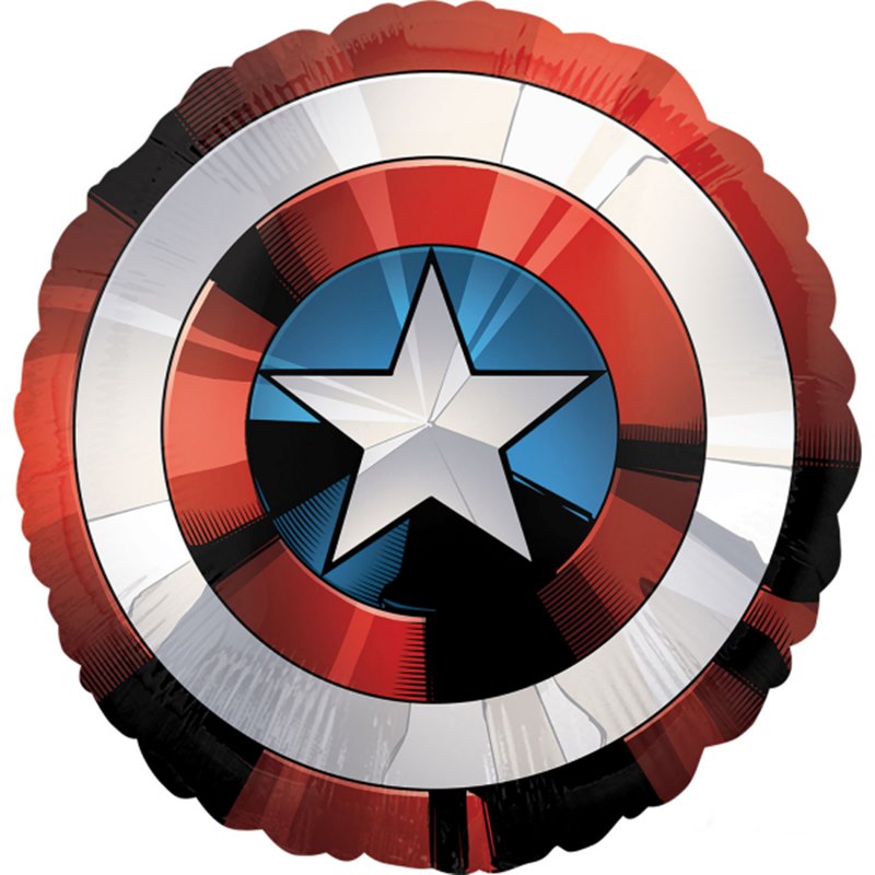 Globo Escudo Capitán América 70 cm