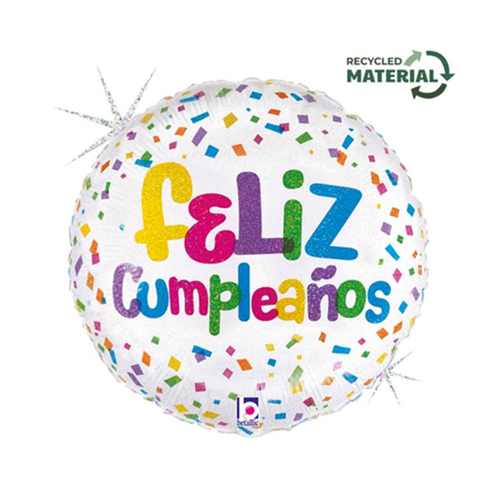 Globo feliz cumpleaños 45 cm