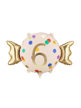 Globo de Foil Redondo Número 6